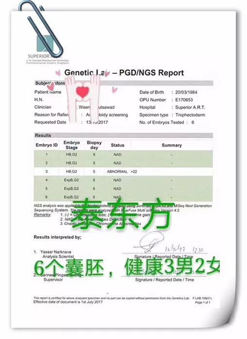 免疫性不孕，赴泰国试管喜得龙凤胎